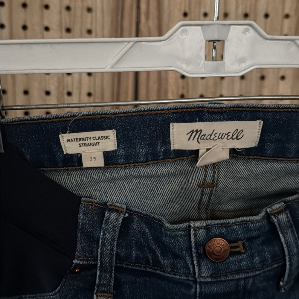 Madewell Maternity Classic Straight Women’s Blue Jeans 25
